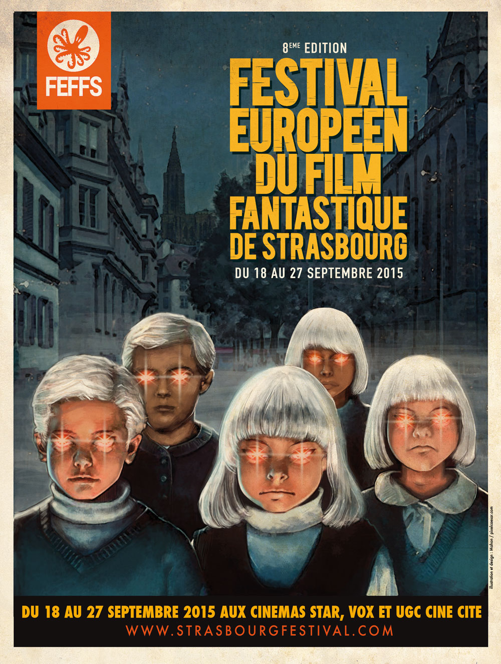 [Actus] Une affiche inquiétante pour le 8e Festival Européen du Film Fantastique de&nbsp;Strasbourg